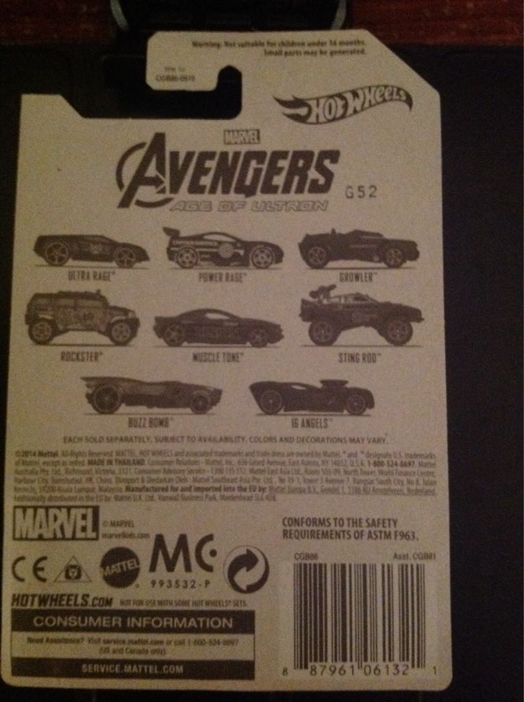 Muscle Tone - Avengers: Age Of Ultron toy car collectible - Main Image 2