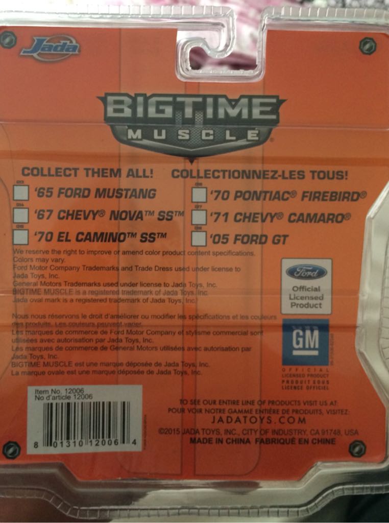 65 Ford Mustang - Big Time Muscle toy car collectible - Main Image 2