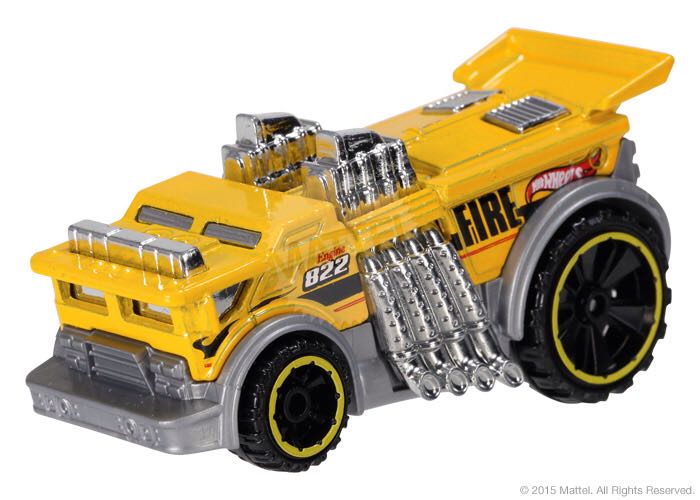 Backdrafter - Hw City - 2015 Hw City Works toy car collectible - Main Image 2