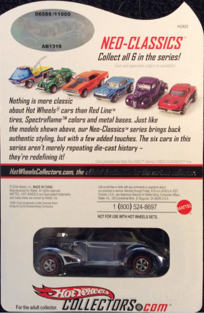 Classic Cord - 2005 Neo Classics Series 4 toy car collectible - Main Image 2