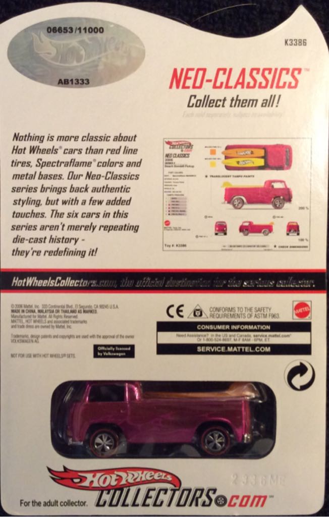 Neo Classics Series 5 : 6/6 Beach Bomb Pickup - Neo Classics Series 5 toy car collectible - Main Image 2