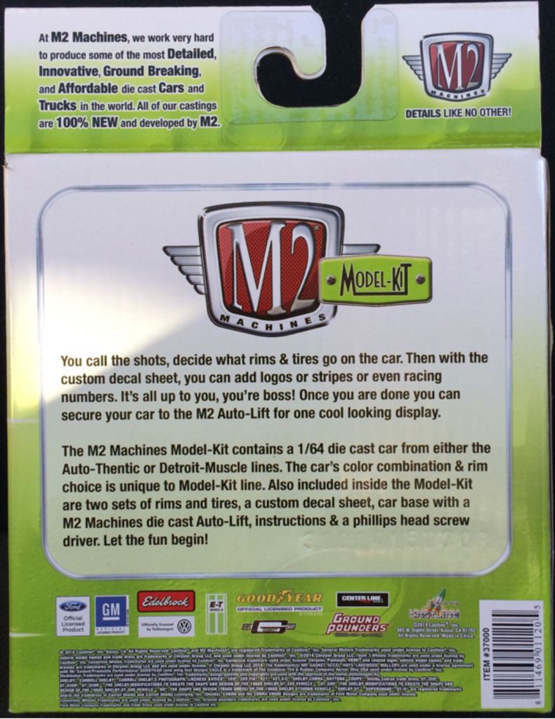 1968 Ford Mustang GT Cobra Jet - M2 Model Kit toy car collectible - Main Image 2