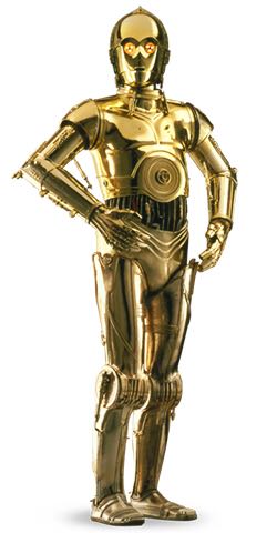 Luigi as C-3PO - star wars toy car collectible - Main Image 2