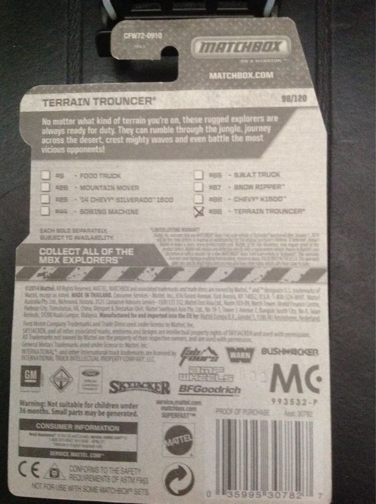 Terrain Trouncer - MBX Explorers toy car collectible - Main Image 2