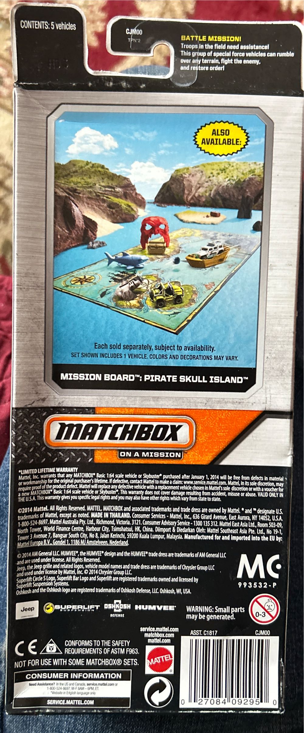 Matchbox Battle Mission 5 Pack  toy car collectible - Main Image 2