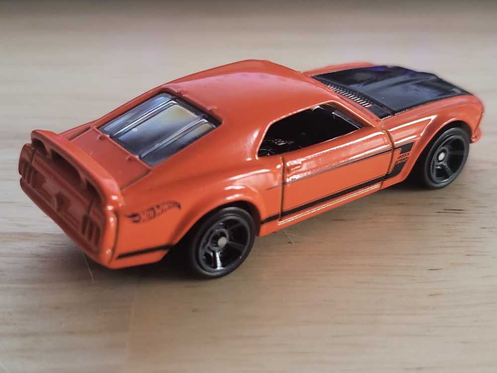 ‘69 Ford Mustang Boss 302 - 2015 Hot Wheels HW Workshop toy car collectible - Main Image 2