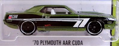 ’70 Plymouth AAR Cuda - 2015 - HW Workshop - NightBurnerz toy car collectible - Main Image 2
