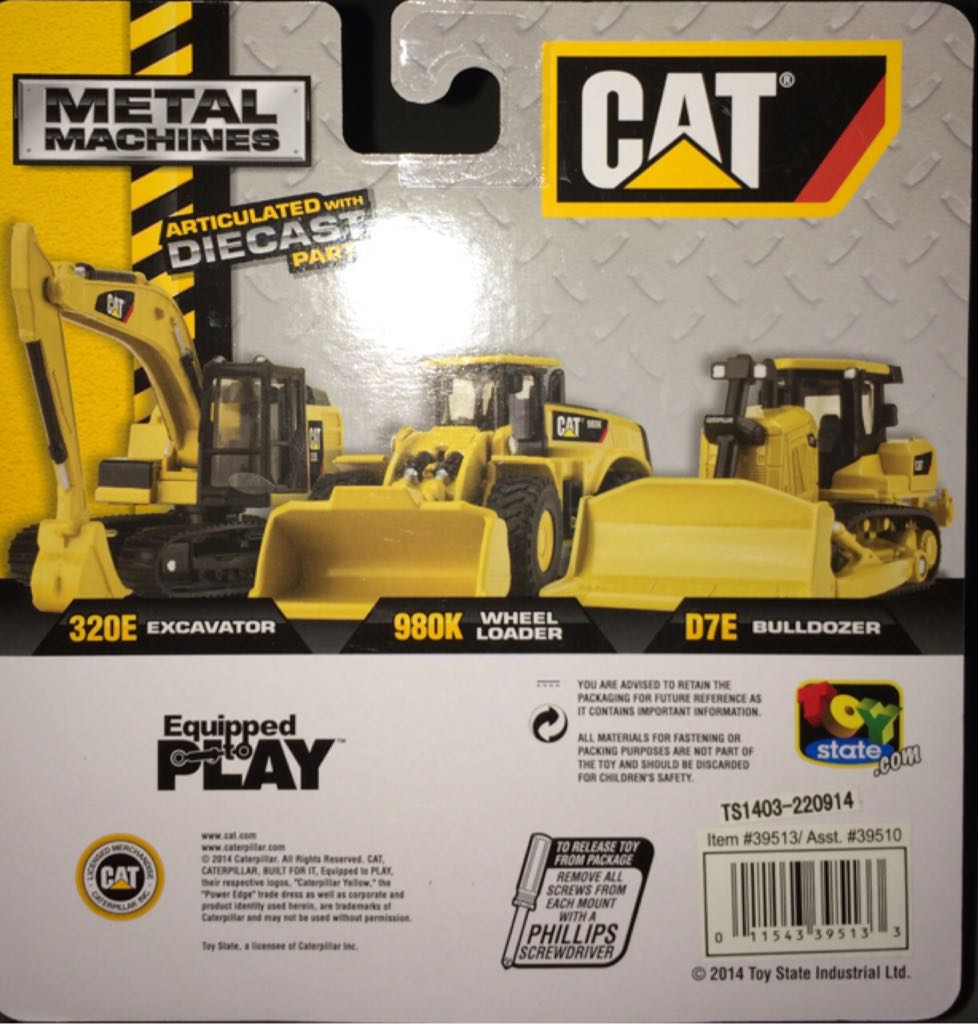 CAT Wheel Loader  - Earth Movers toy car collectible - Main Image 2