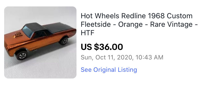 Custom Fleetside - Redline Sweet Sixteen toy car collectible - Main Image 4