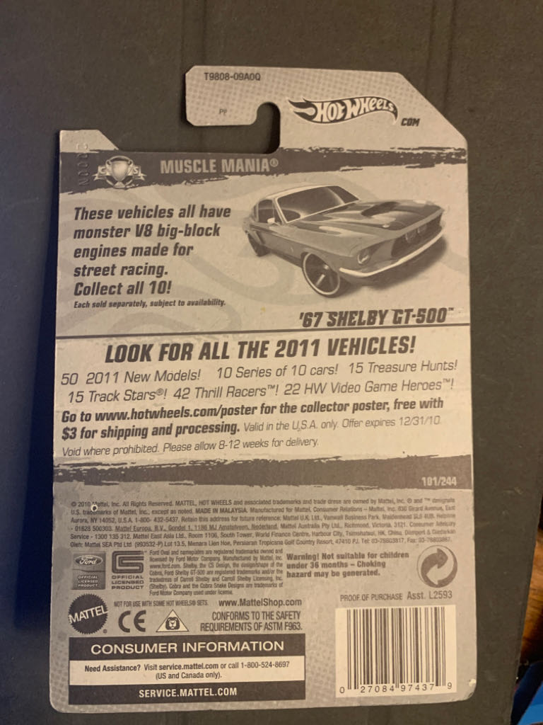 ’67 Shelby GT-500 - Muscle Mania toy car collectible - Main Image 2