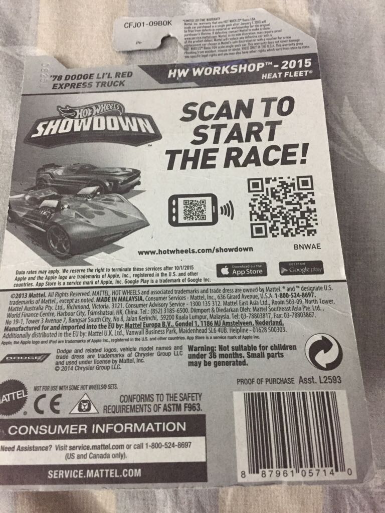 Dodge Li’l Red Express Truck (G) ‘78 - HW WORKSHOP toy car collectible - Main Image 2