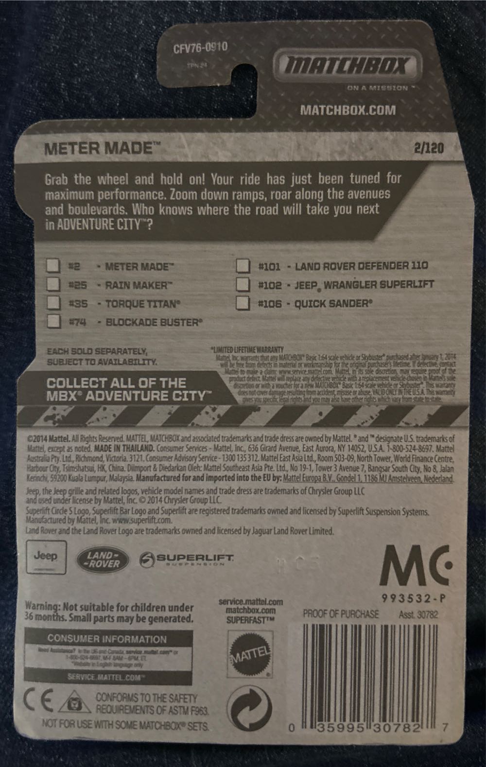 Meter Made - MBX Adventure City toy car collectible - Main Image 3