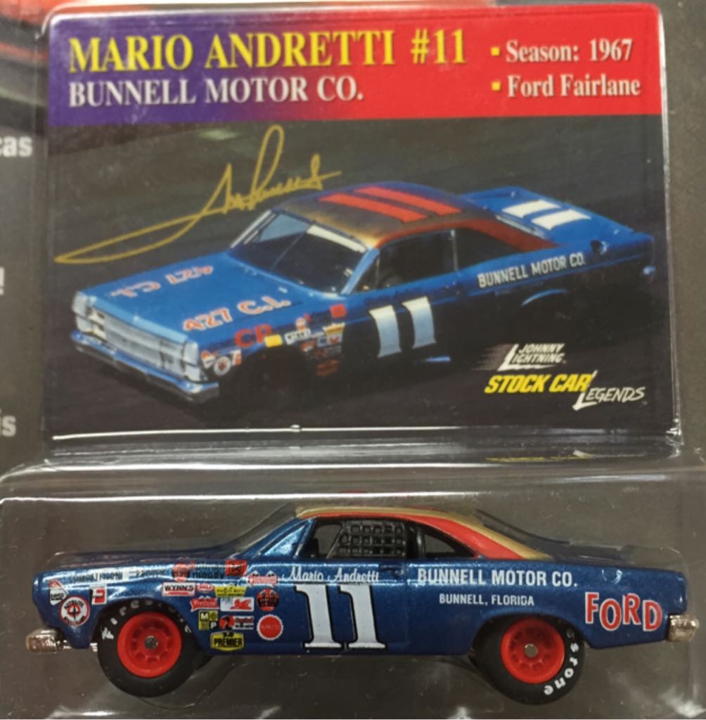 JL SCL #11 Mario Andretti “Bunnel Motor Co” - Stock Car Legends toy car collectible - Main Image 2