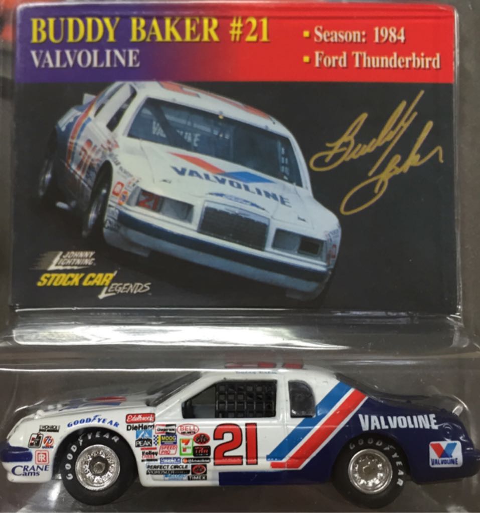 JL SCL #21 Buddy Baker “Valvoline” - Stock Car Legends toy car collectible - Main Image 2