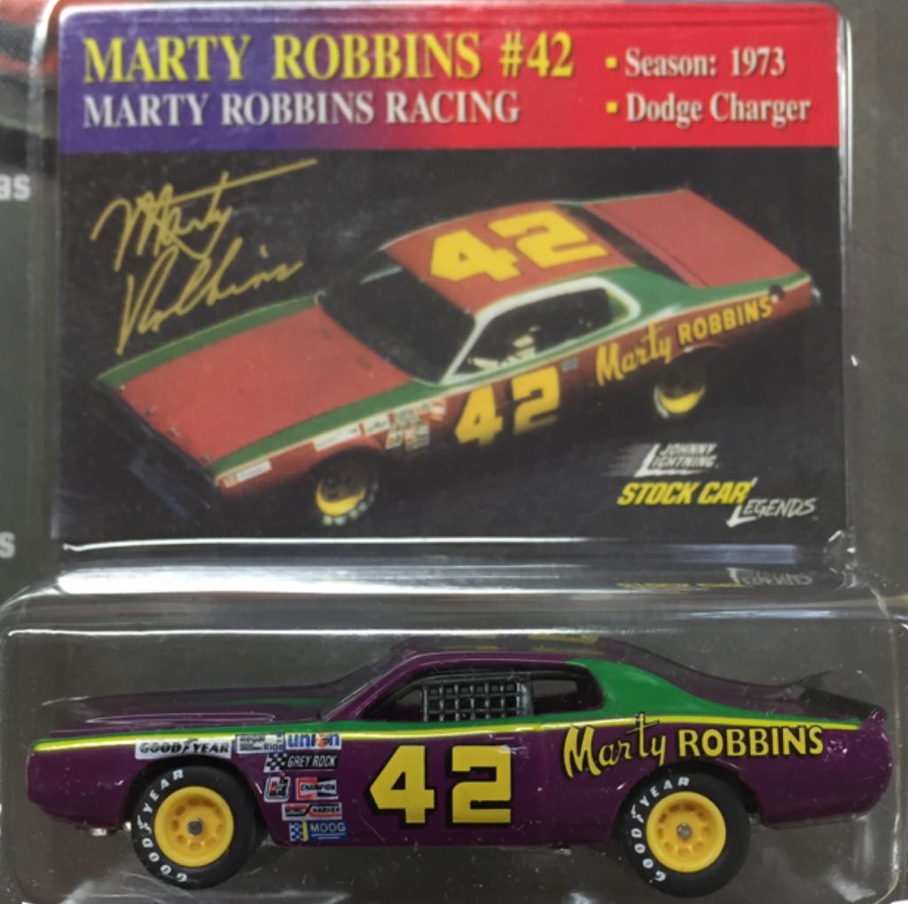 JL SCL #42 Marty Robbin’s “Marty Robbin’s Racing” - Stock Car Legends toy car collectible - Main Image 2