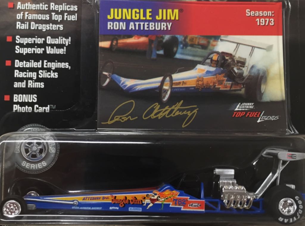 JL TFL Ron Attebury “Jungle Jim” - Top Fuel Legends toy car collectible - Main Image 2