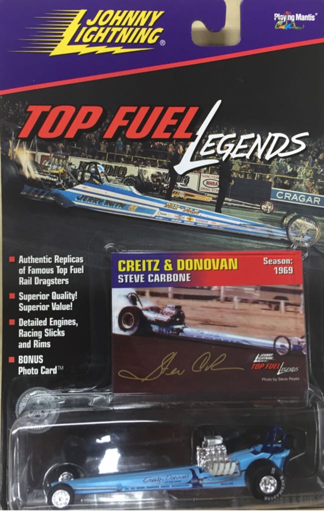 JL TFL Steve Carbone “Creitz & Donovan” - Top Fuel Legends toy car collectible - Main Image 1