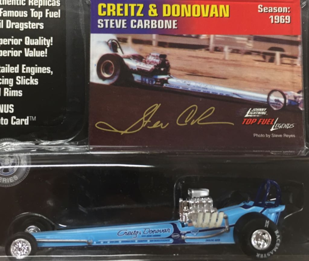 JL TFL Steve Carbone “Creitz & Donovan” - Top Fuel Legends toy car collectible - Main Image 2