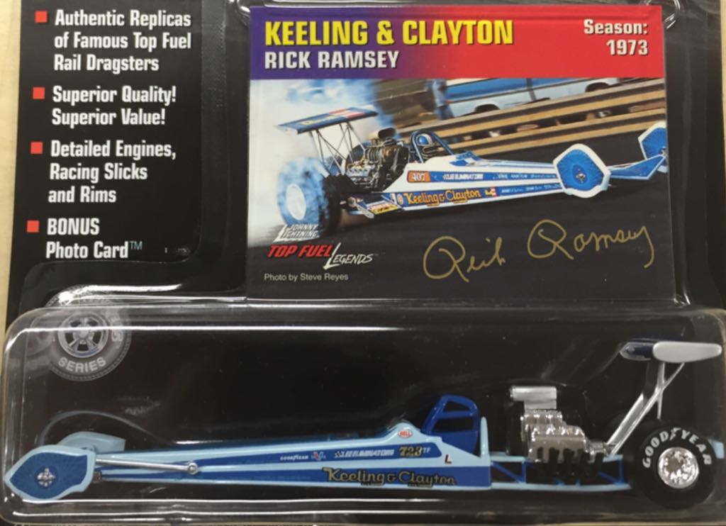 JL TFL Rick Ramsey “Keeling & Clayton” - Top Fuel Legends toy car collectible - Main Image 2