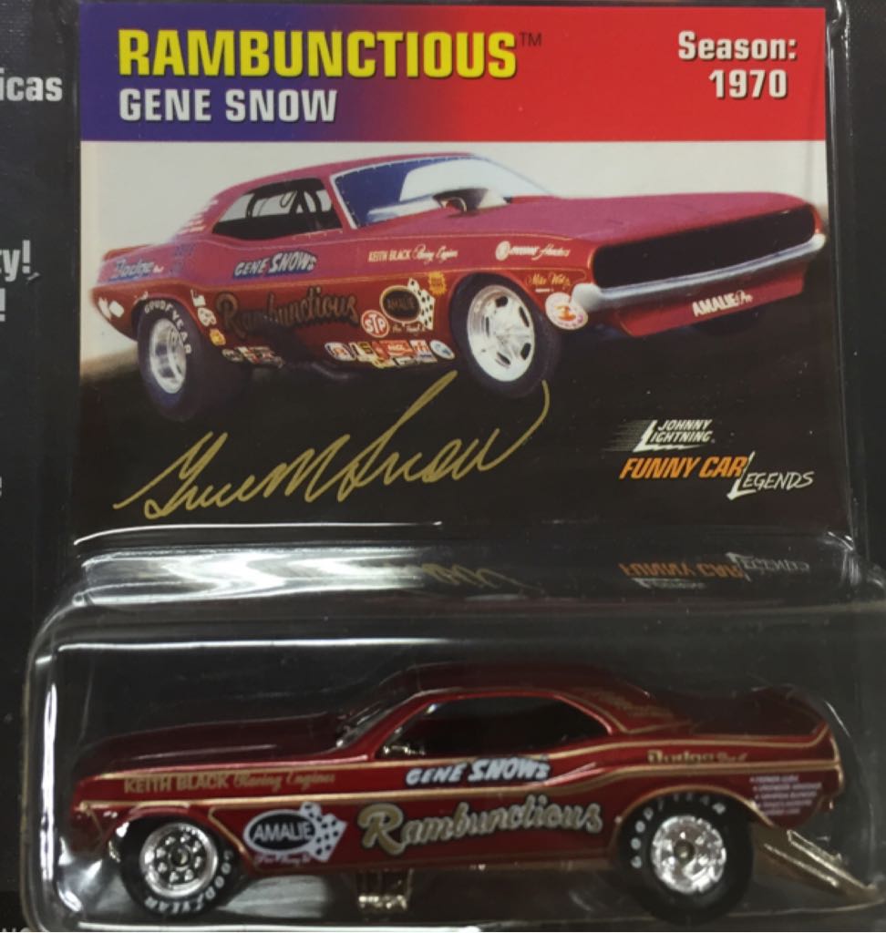 JL FCL Gene Snow “Rambunctious” - Funny Car Legends toy car collectible - Main Image 2