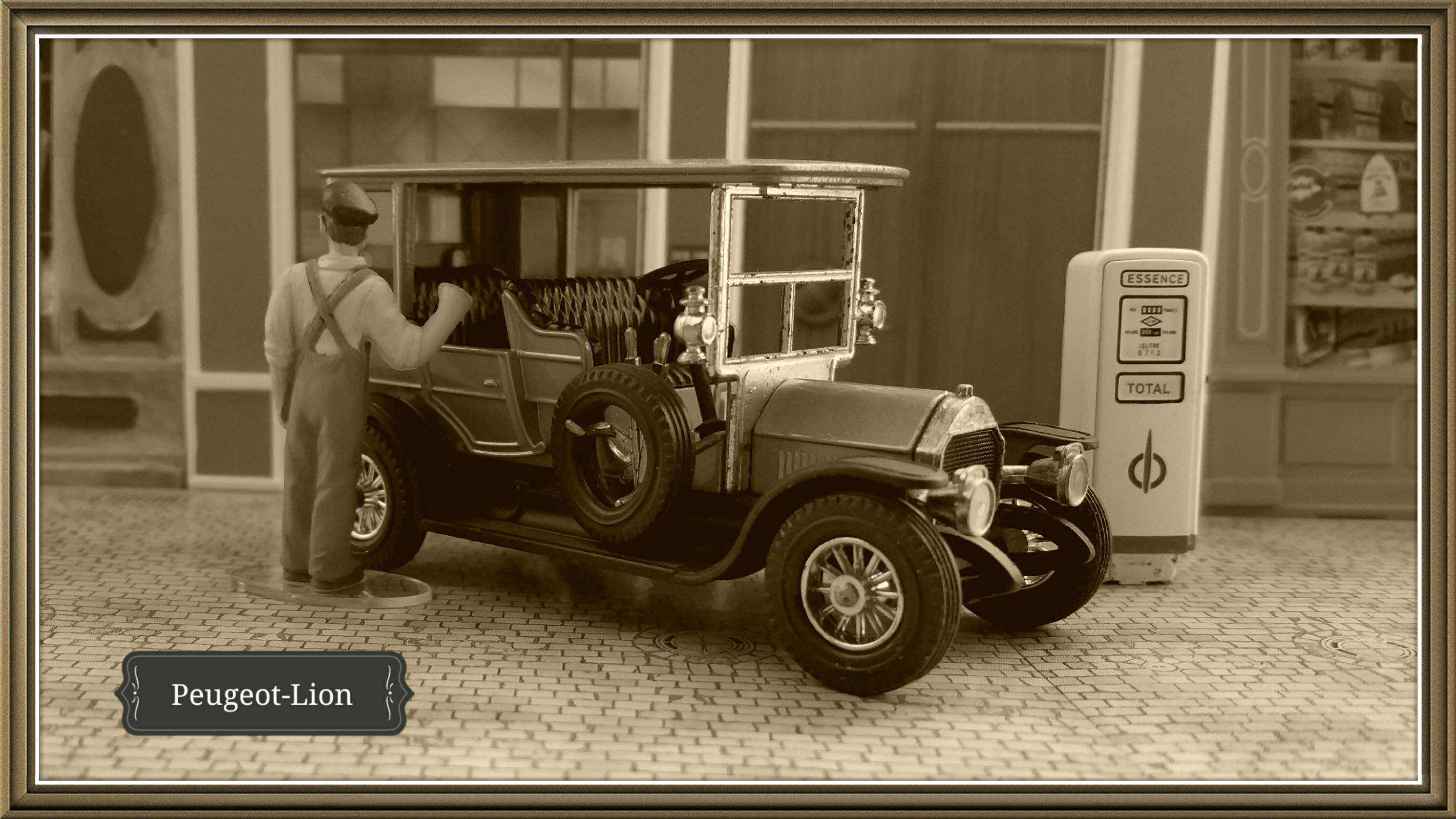 Peugeot-Lion couverte 1907 - Hors collection toy car collectible - Main Image 2