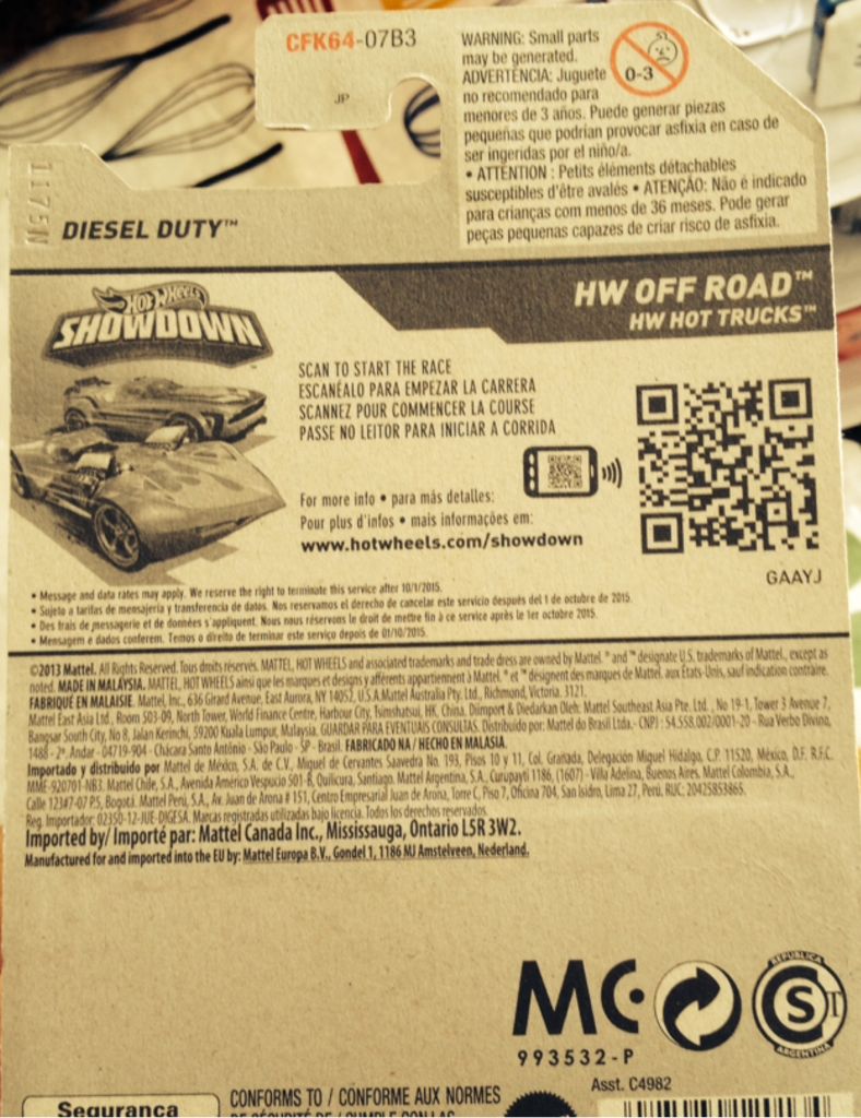 Diesel Duty - 2015 - HW Off-Road - Hot Trucks toy car collectible - Main Image 2