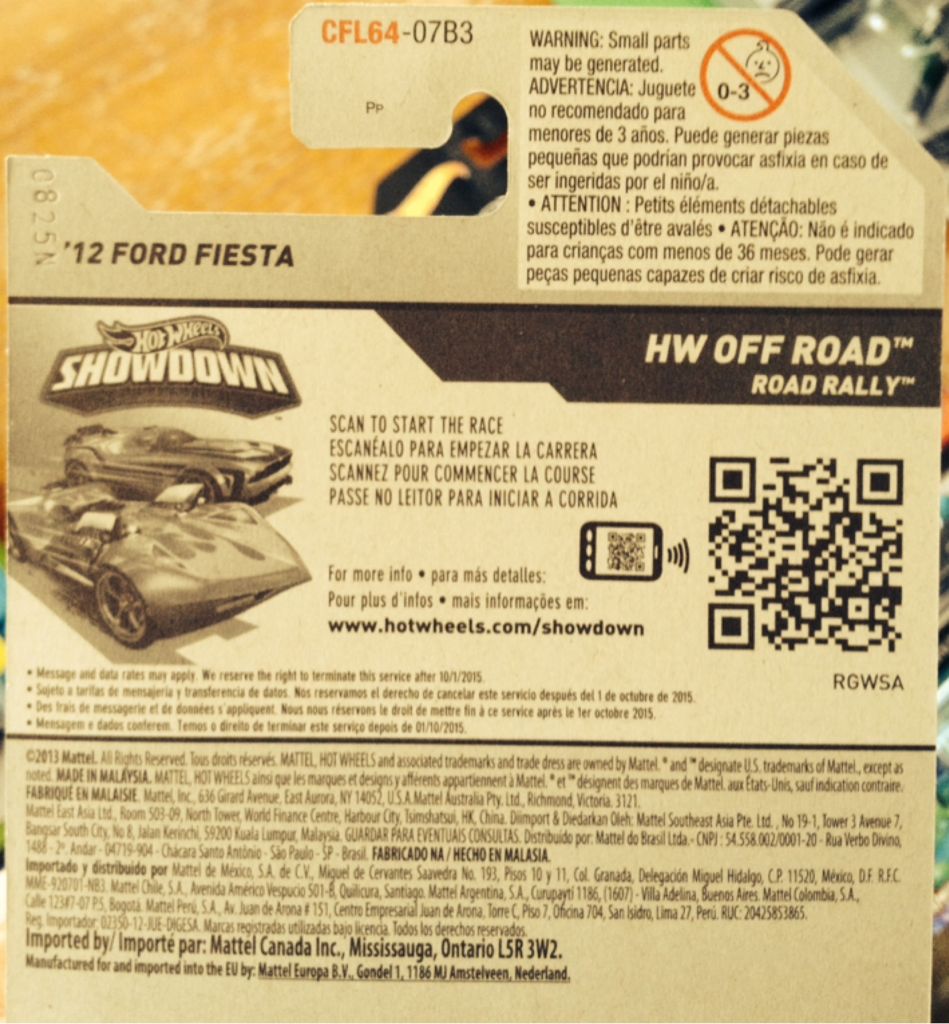 ’12 Ford Fiesta - 2015 - HW Off-Road - Road Rally toy car collectible - Main Image 2