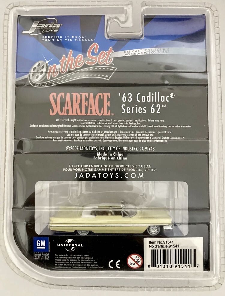 Scarface ‘63 Cadillac - Jada - On The Set toy car collectible - Main Image 2