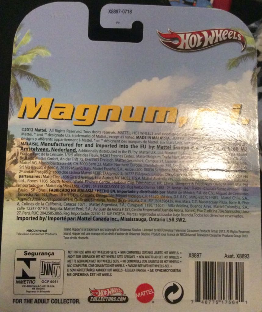 Hot Wheels Magnum, P.I. Helicopter - Magnum PI toy car collectible - Main Image 2