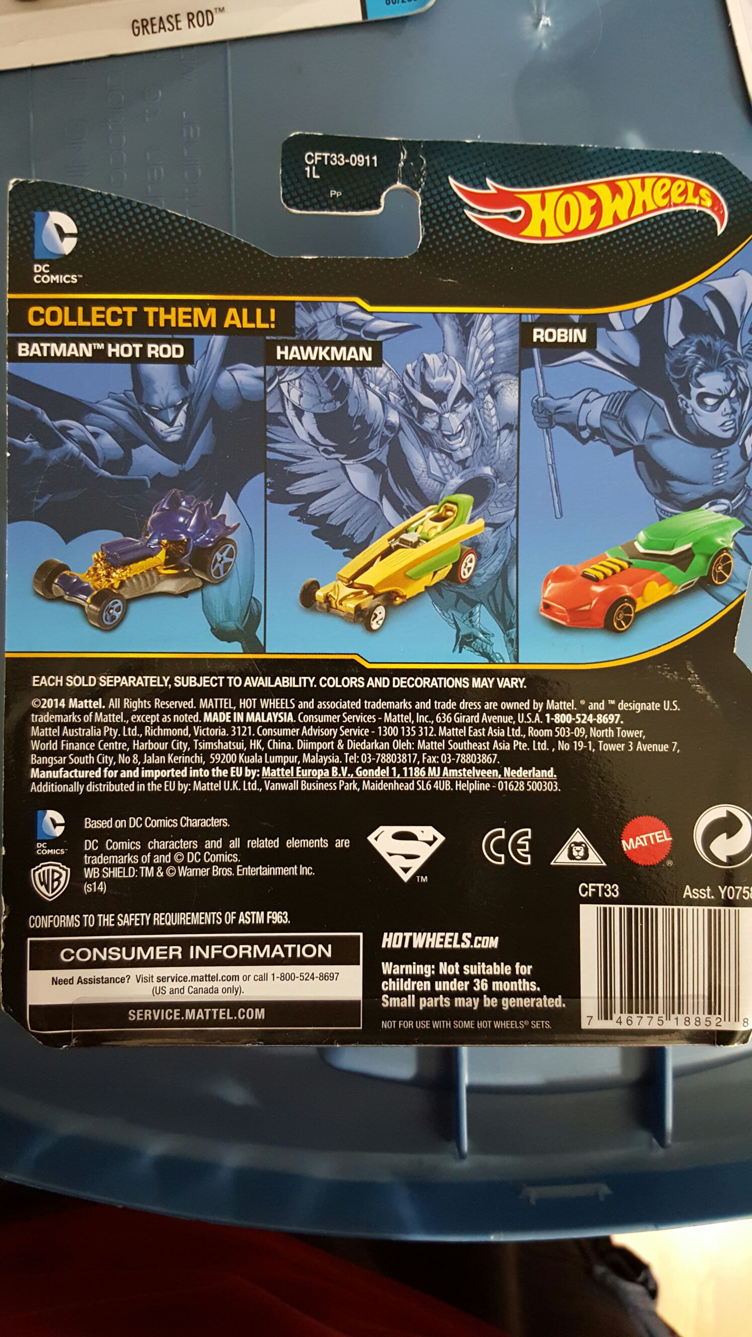 Man Of Steel - HW DC Comics toy car collectible - Main Image 2