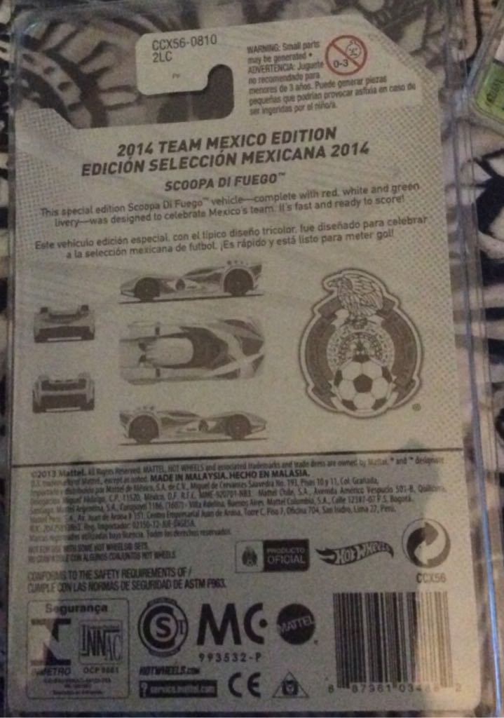2014 Team Mexico Soccer - 2014 Soccer Teams toy car collectible - Main Image 2