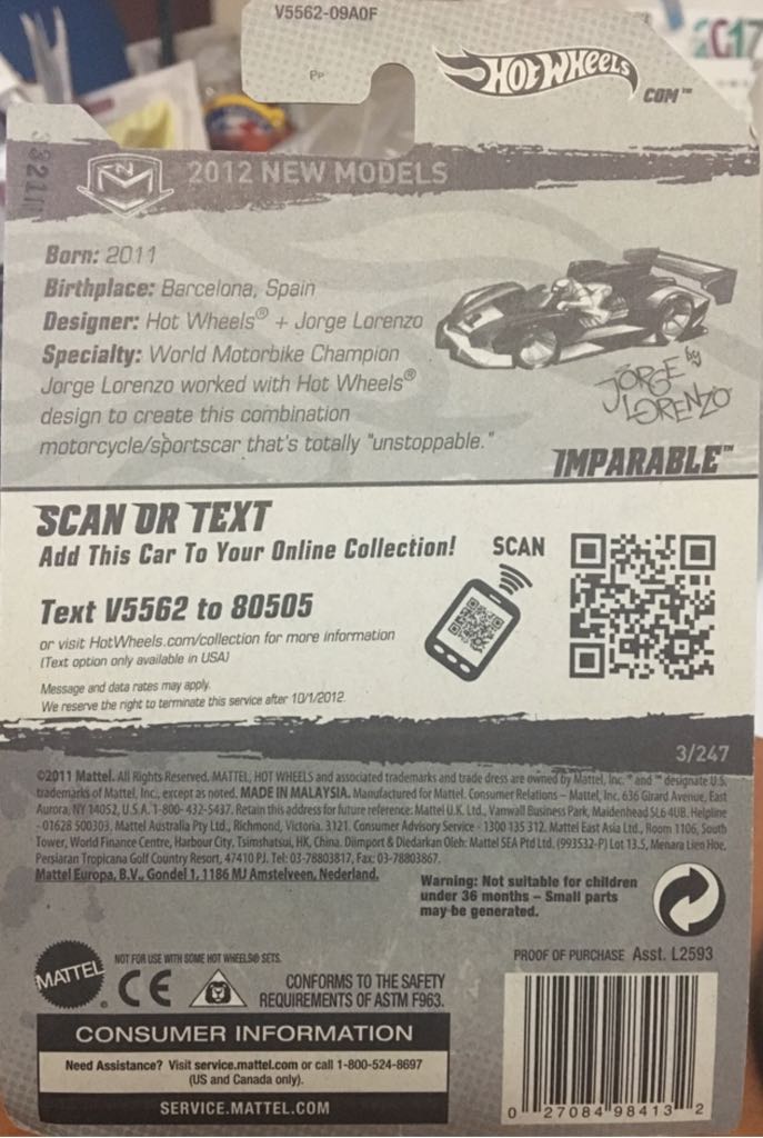 2012 Hw Premiere Imparable - ’12 HW Premiere toy car collectible - Main Image 2
