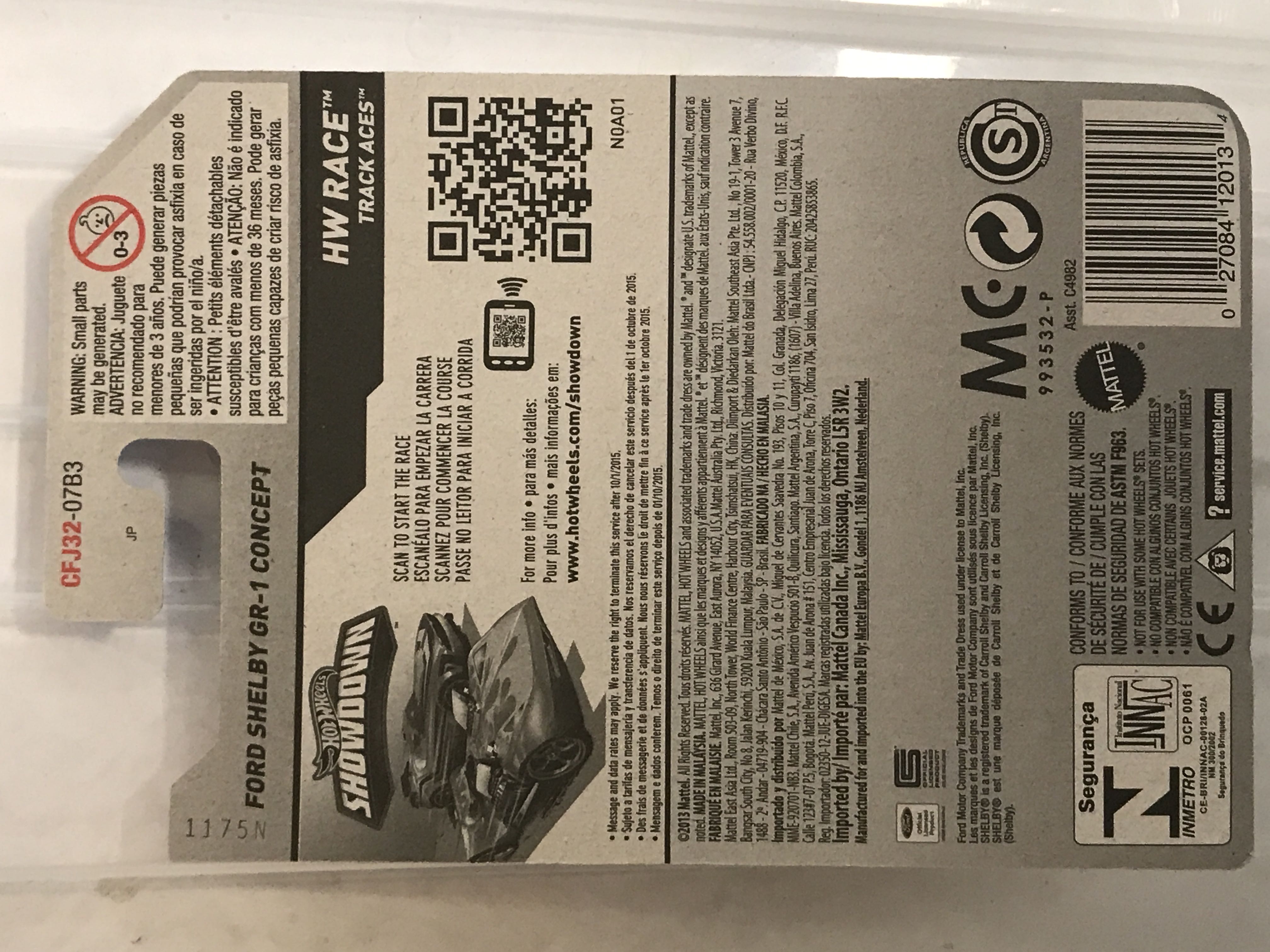 Ford Shelby GR-1 Concept - 2015 - HW Race - Track Aces toy car collectible - Main Image 2