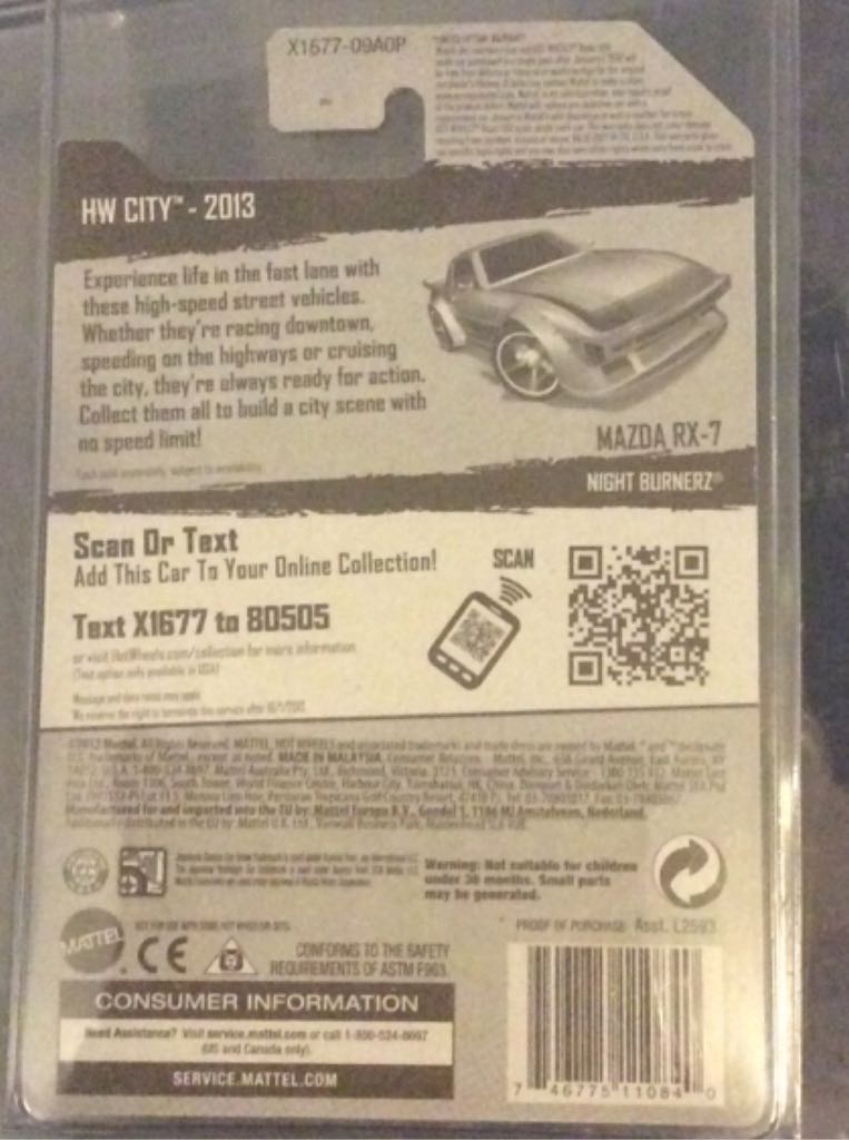 Mazda Rx-7 Treasure Hunt - Treasure Hunt toy car collectible - Main Image 2