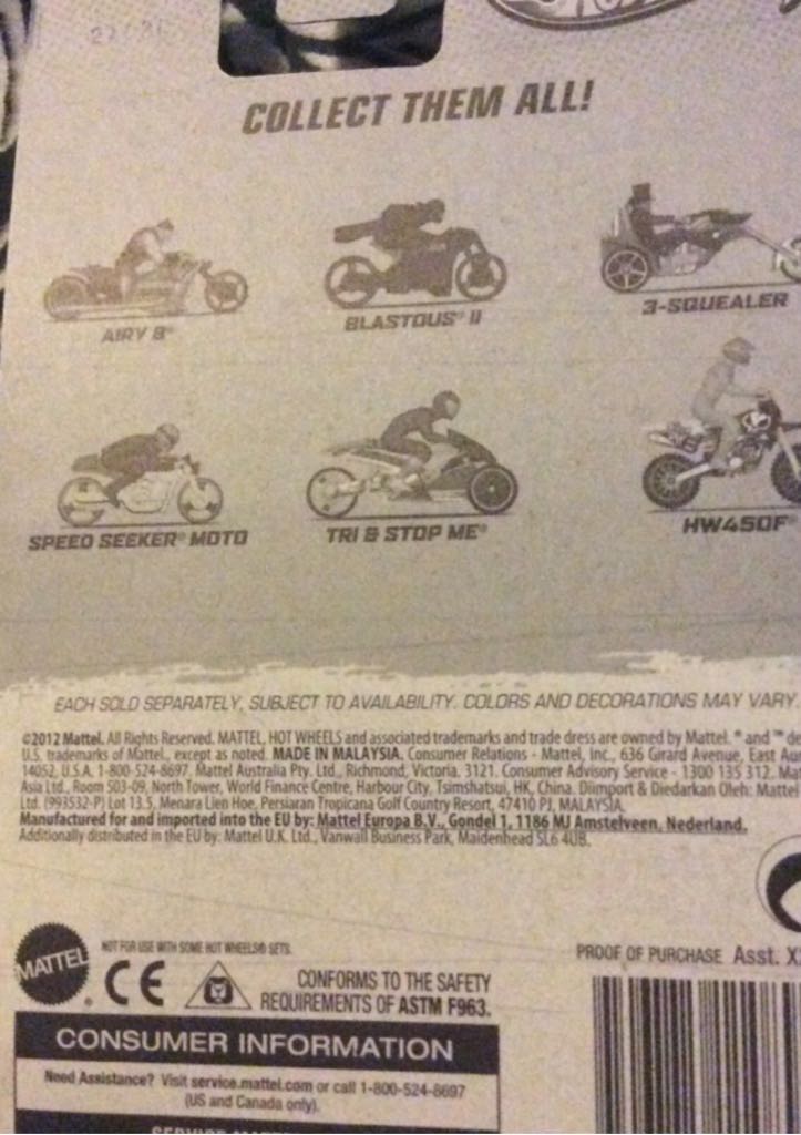 Tri & Stop Me - HW Moto toy car collectible - Main Image 2