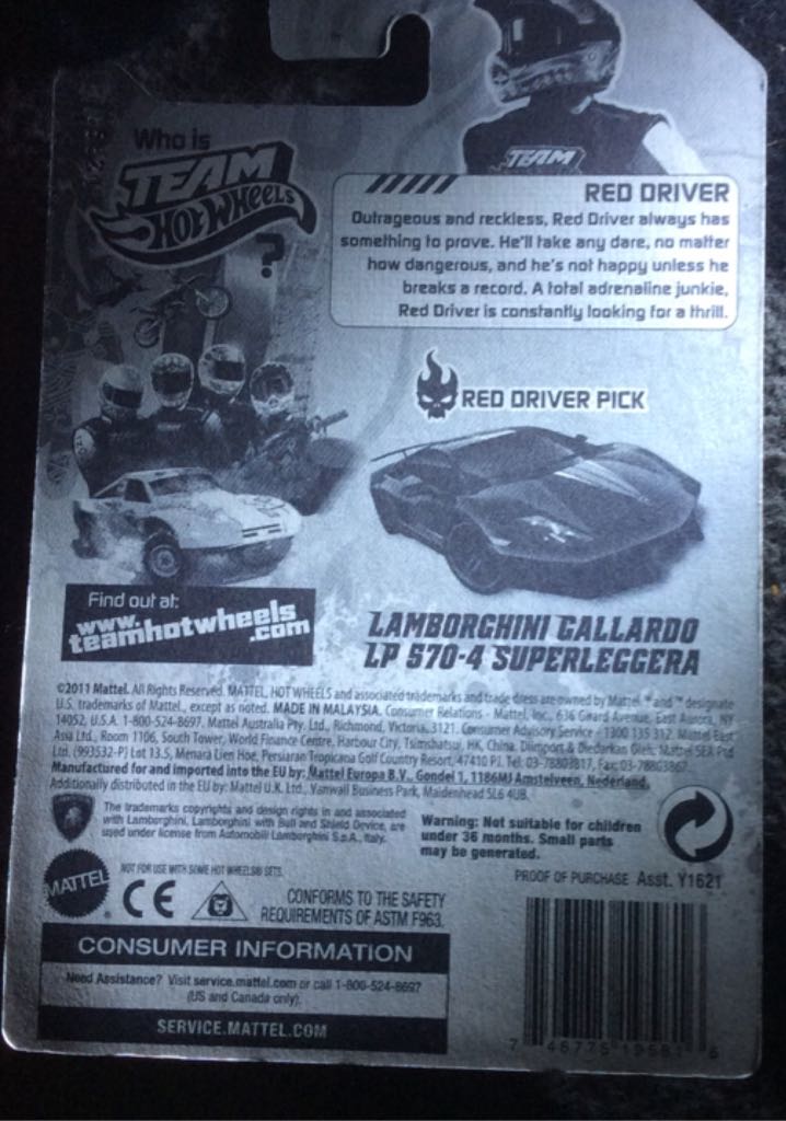 Team Hot Wheels Red Drivers Pick - Team Hot Wheels toy car collectible - Main Image 2