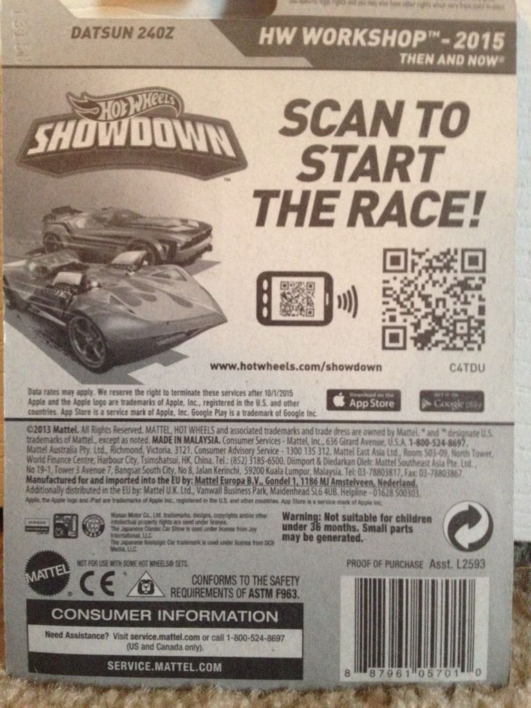 1972 Datsun 240Z - HW Workshop: Then and Now toy car collectible - Main Image 2