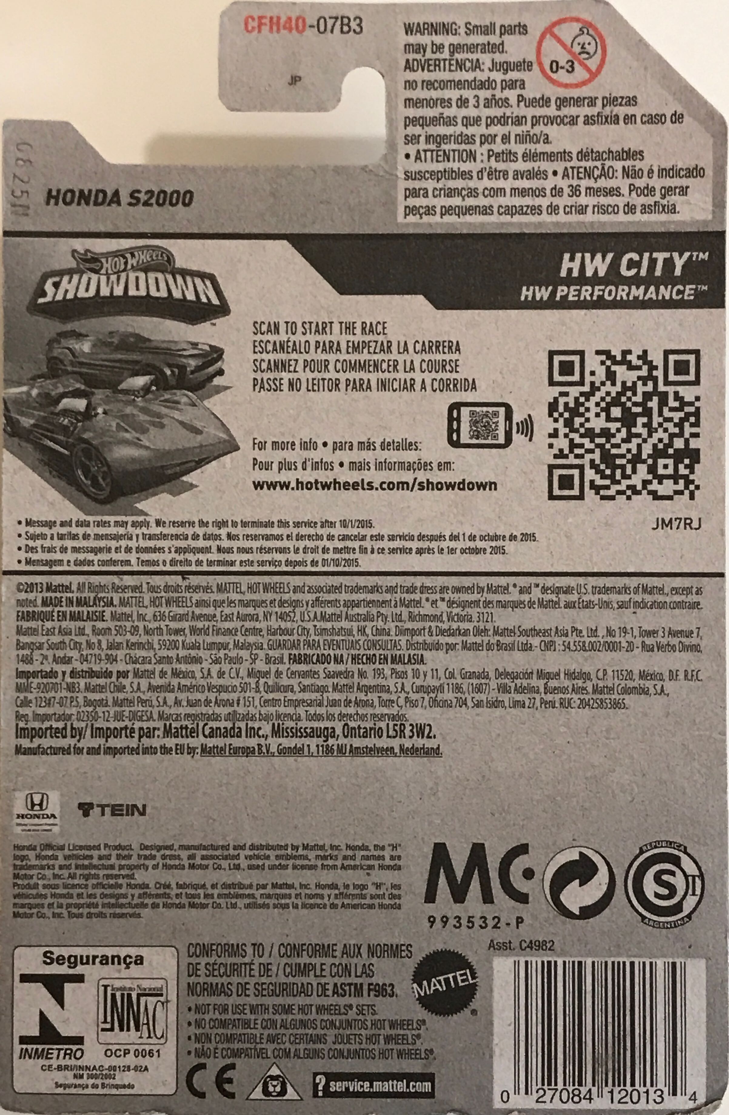 Honda S2000 - 2015 - hW City - Performance toy car collectible - Main Image 2