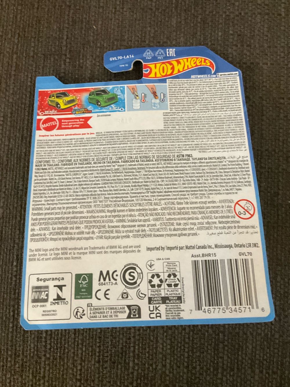 Mini Cooper - HW Color Shifters - 2023 toy car collectible - Main Image 2