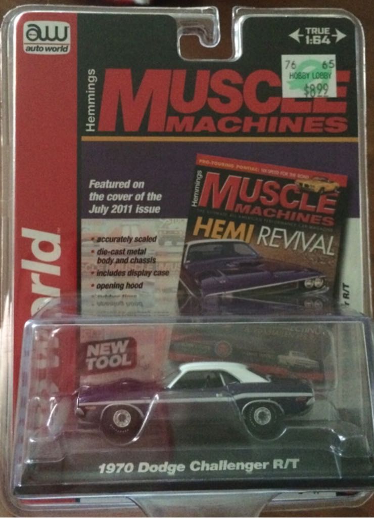 1970 Dodge Challenger R/T - AW Muscle Machines toy car collectible - Main Image 1