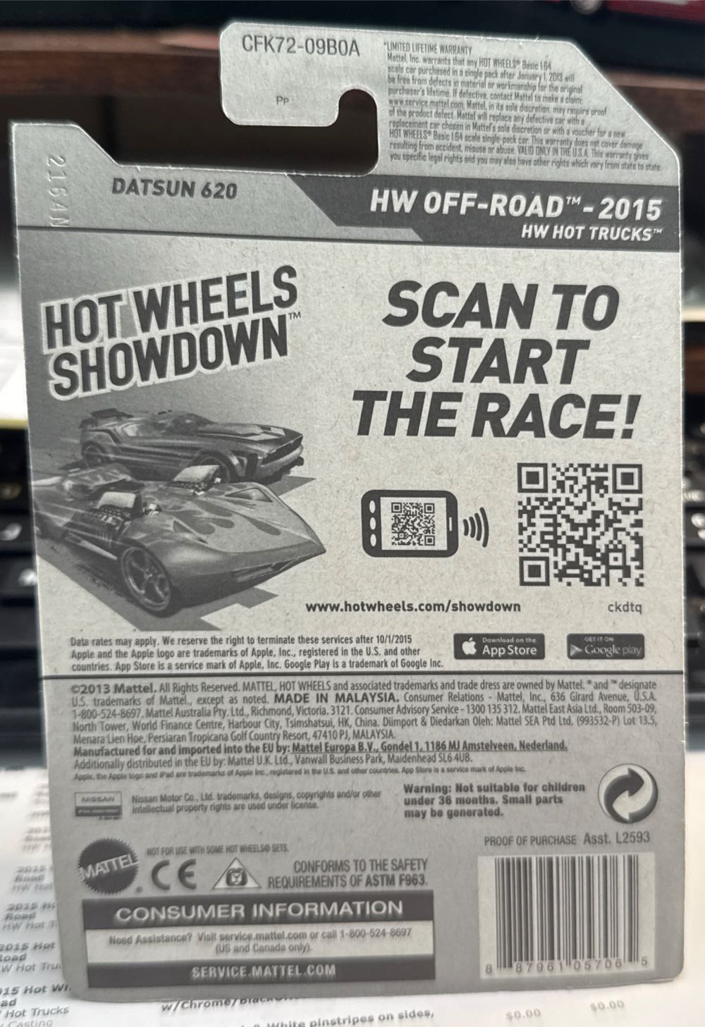Datson 62 - HW Off Road 2015 - HW Hot Trucks toy car collectible - Main Image 2