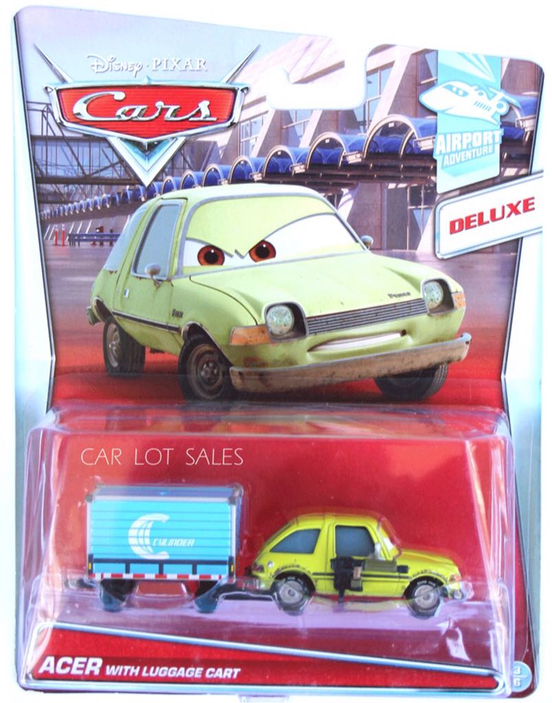 Acer with Luggage Cart - (2015 - Cars 2015) AIRPORT ADVENTURE (6) toy car collectible - Main Image 1