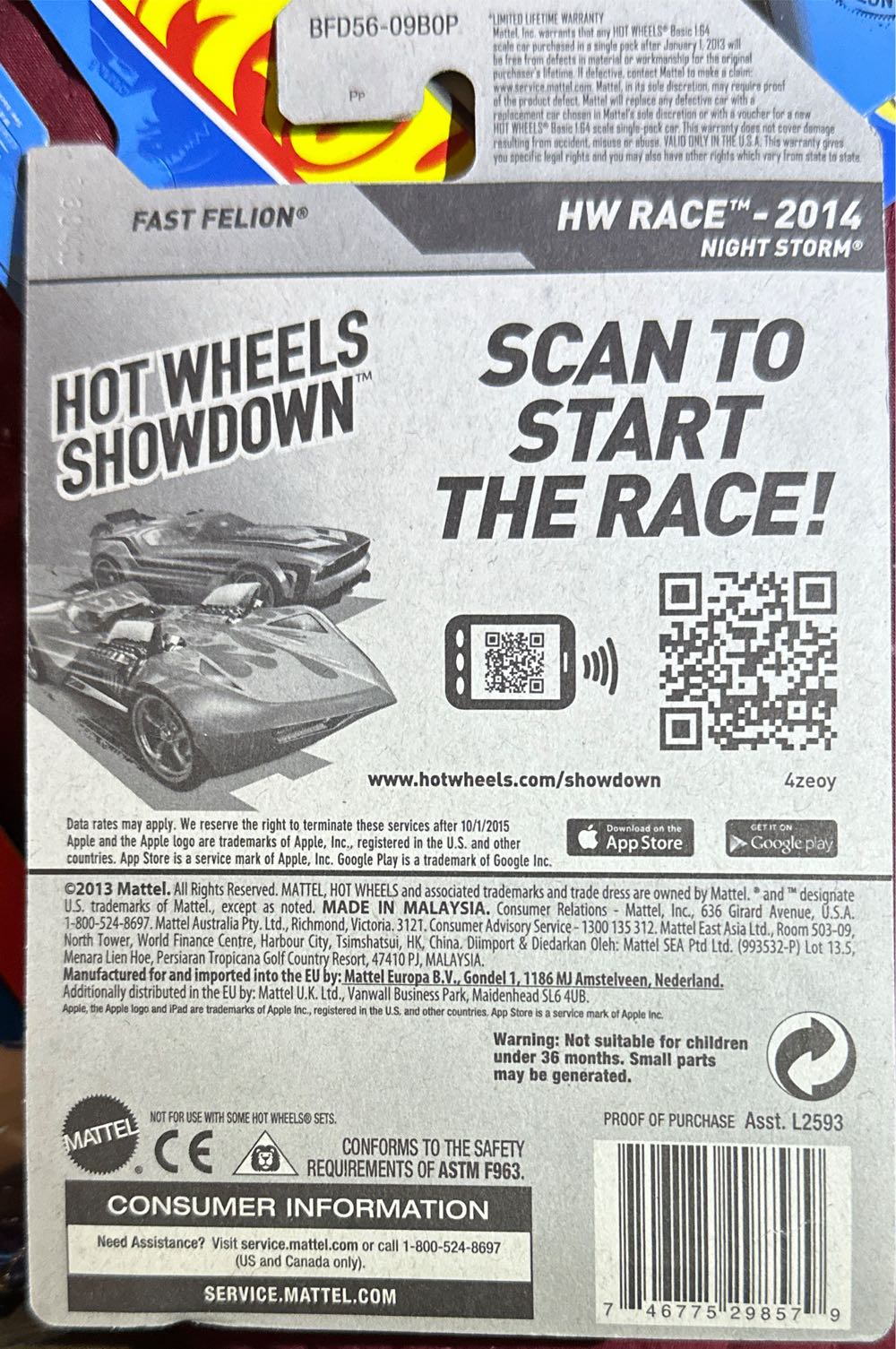 Fast Felion - HW Race toy car collectible - Main Image 2