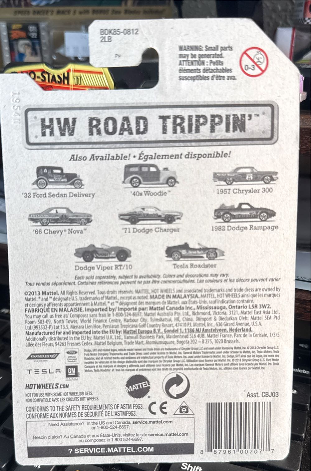 Chevy Nova 66 - HW Road Trippin Highway 1 toy car collectible - Main Image 2