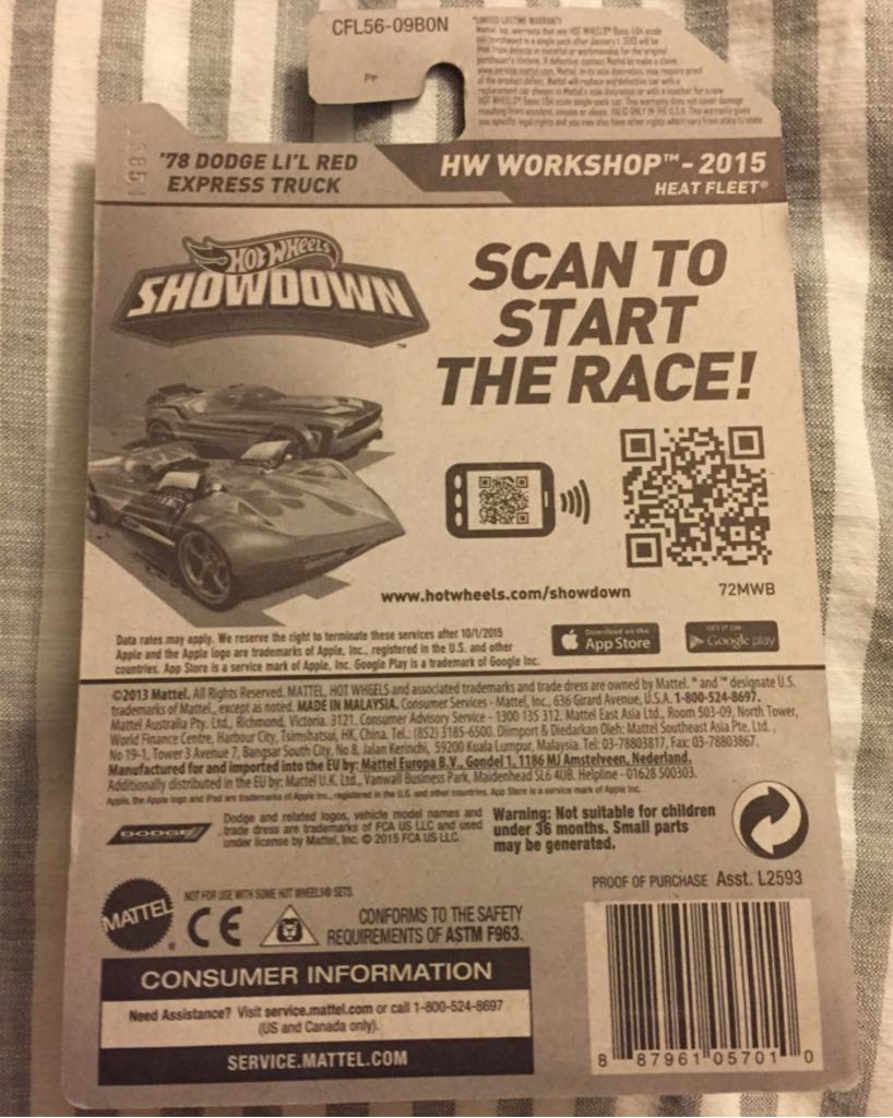 ‘78 Dodge Li’l Red Express Truck - Hot Trucks™️ toy car collectible - Main Image 2