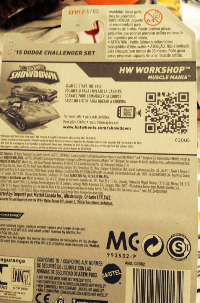 ’15 Dodge Challenger SRT - Muscle Mania toy car collectible - Main Image 2