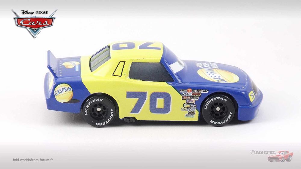 Gasprin No. 70 - (2010 - Final Lap) KMART / SYNTHETIC RUBBER TIRES (19) toy car collectible - Main Image 3