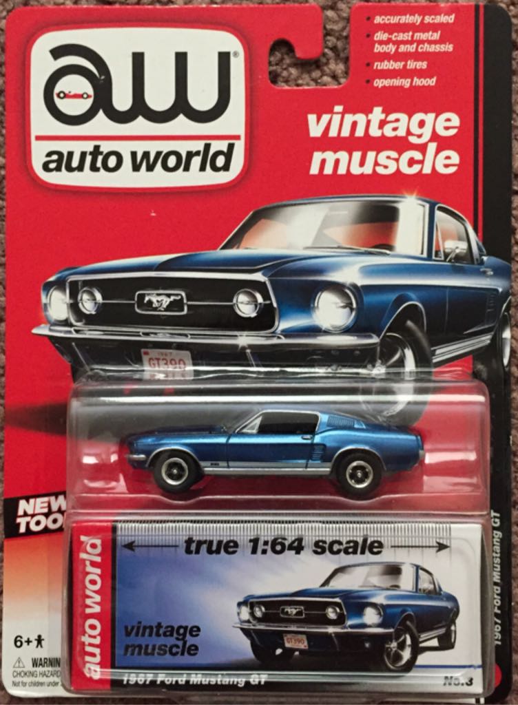 Ford Mustang GT 1967 - Vintage Muscle toy car collectible - Main Image 1
