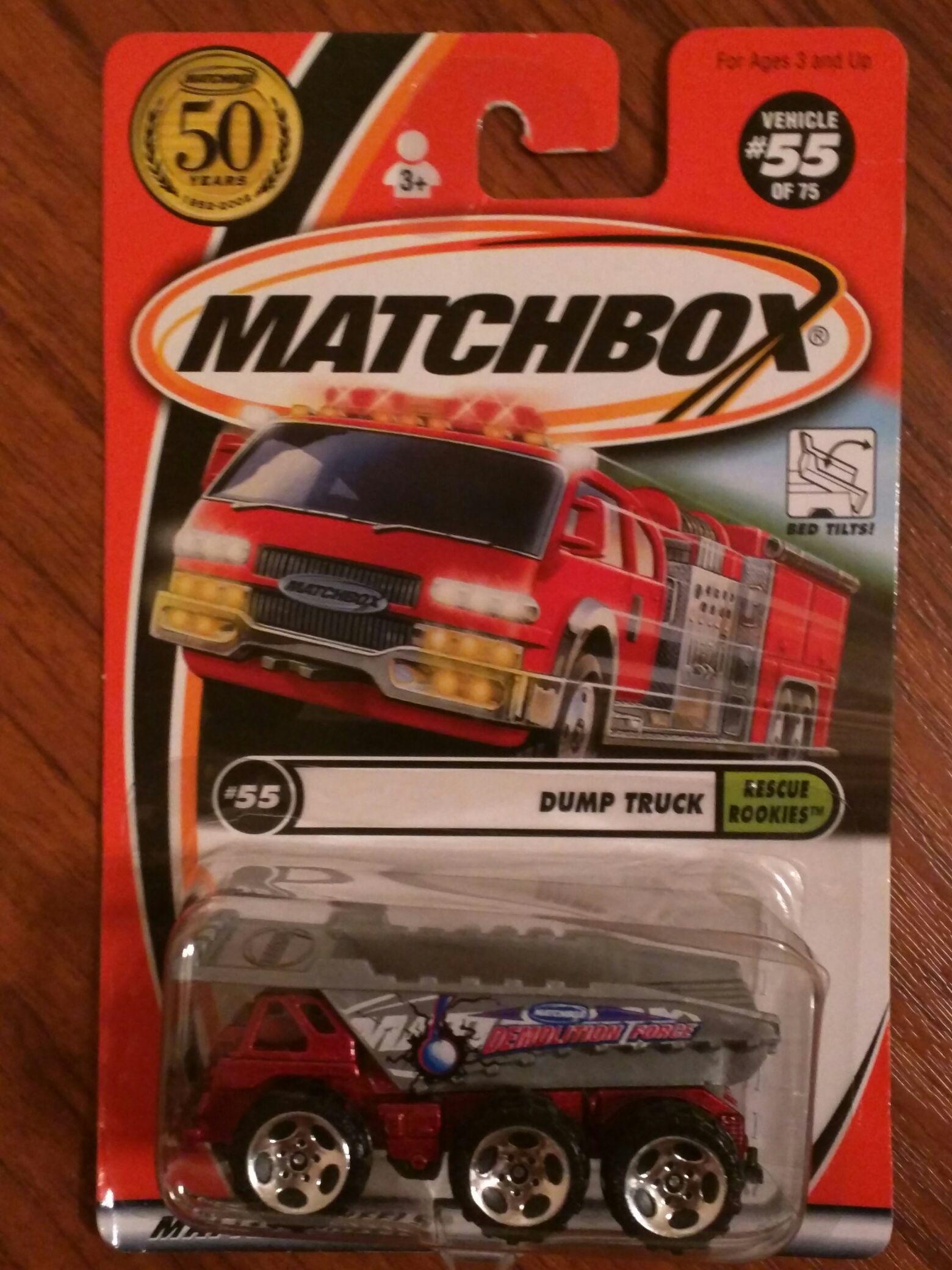 Matchbix Dump Truck - Heroic Vehicles Series toy car collectible - Main Image 1