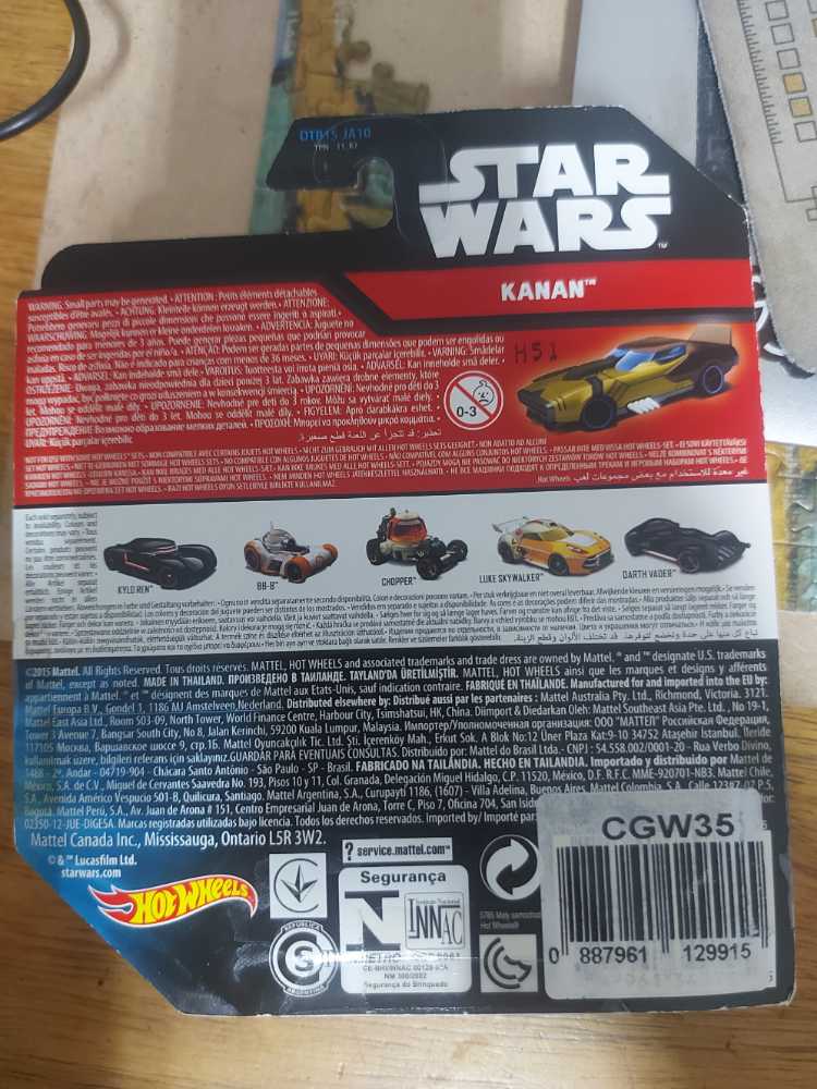 Kanan - Star Wars Character Series toy car collectible - Main Image 2
